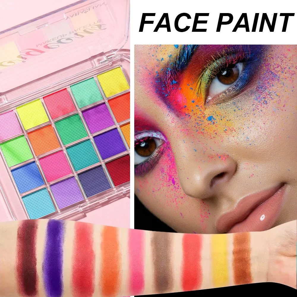 Beauty Body Face Painting Face Color Eye Shadow Easy To Clean Makeup Body Paint Festival Acrylic Paint Halloween Makeup 240626