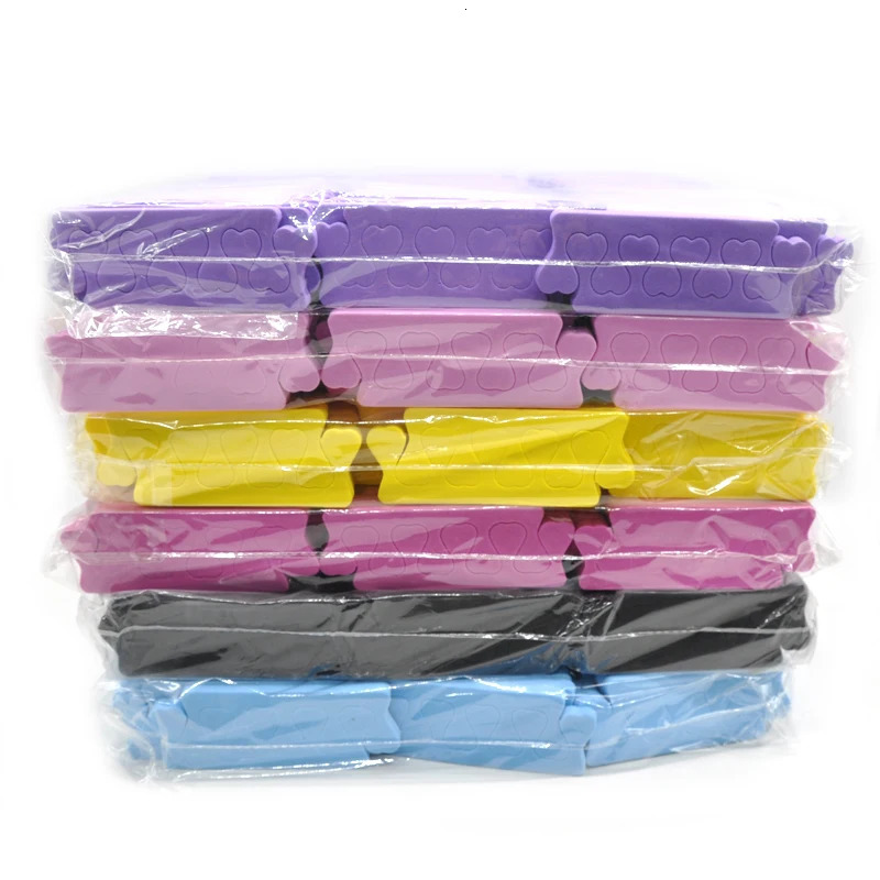 100 PCSLOT Professional Nail Art Toes Separators Fingers Foots Divider Sponge Soft Gel UV Beauty Tools Polish Manicure Pedicure 240625