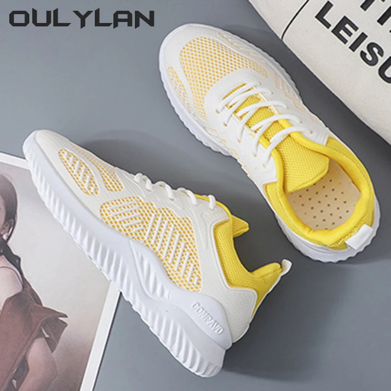 White Women Coconut Sports Spring/Summer Running Casual Mesh Sneaker Breathable Womens Shoes A005 2