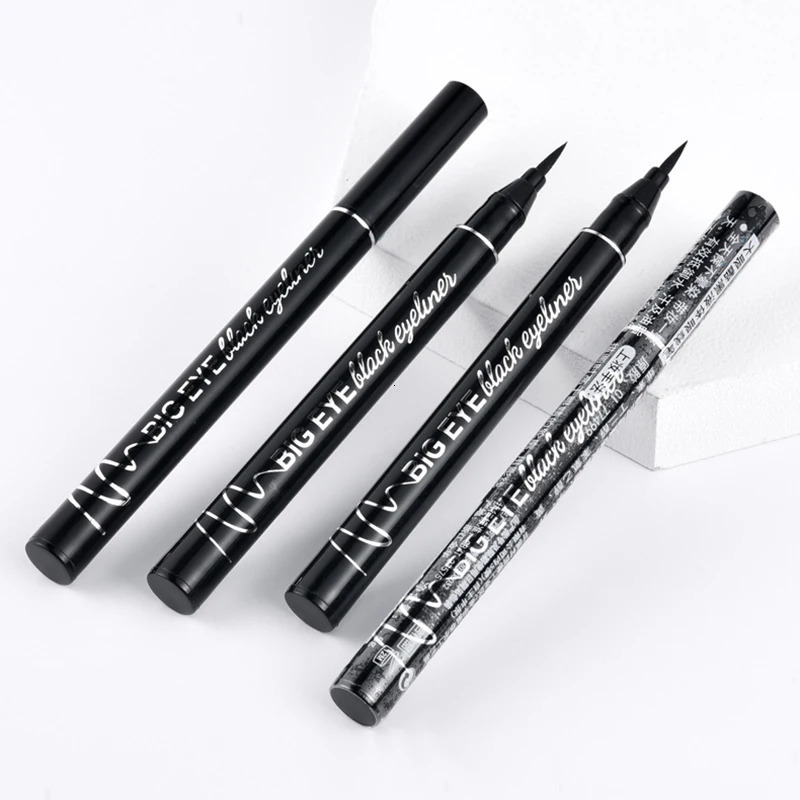 1/2/3pcs Eyeliner Black Liquid Eyeliner Pen Waterproof Fast Dry Sponge Head Eye Liner Pencil Makeup for Women Cosmetics 240625