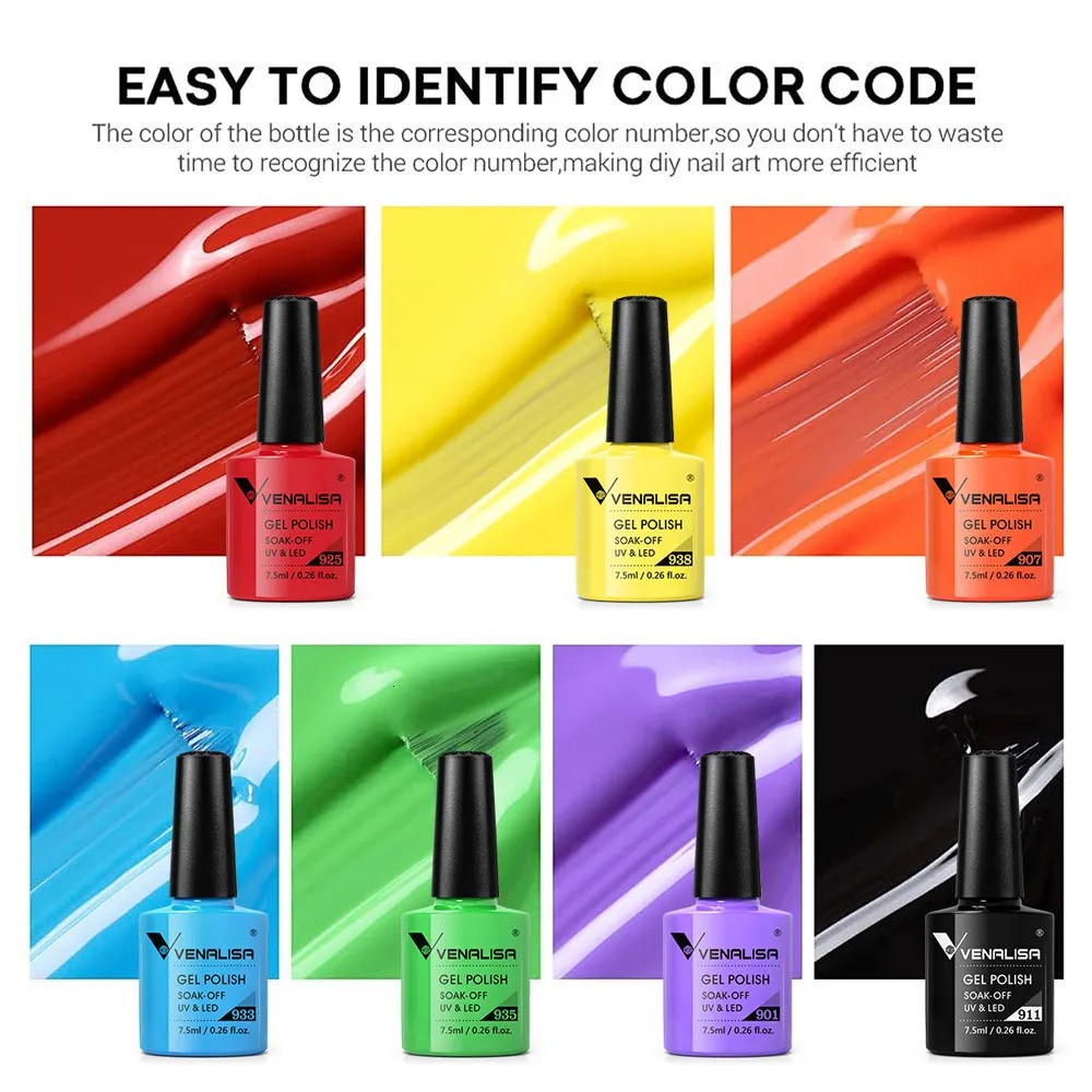 Venalisa nail gel polishing 60 color high-quality product nail art soap odorless organic UV gel nail polish varnish gel decal 240625