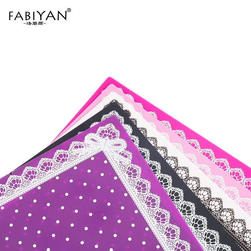 Nail Art Tips Practice Silicone Table Cover Mat Pad Point Lace Printing Coloring Polish Gel UV Washable Foldable Tools Manicure 240625