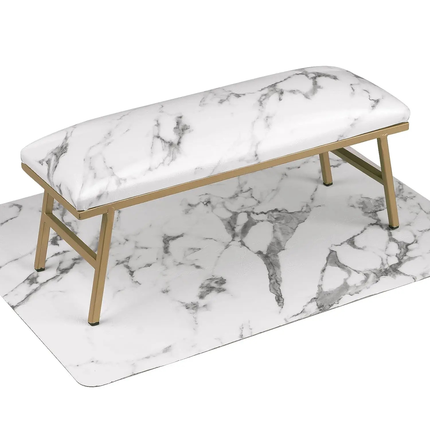 Lootaan Marble Nail Hand Rest Pillow Set PU Leather Hand Cushion Nail Arm Hand Rest For Nails Manicure Table For Nail Salon Tool 240625