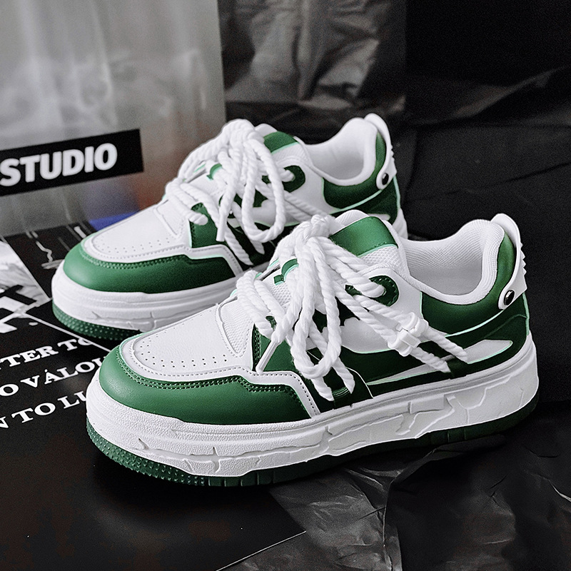 2024 new men's shoes collection models low gang Hong Kong style thick bottom bread shoes canvas shoes star models beggar shoes 232