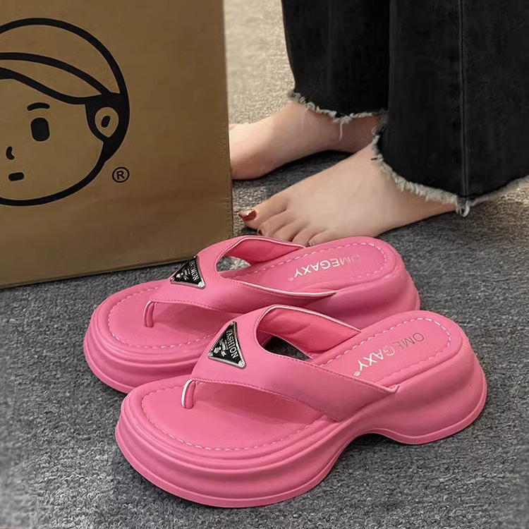 GAI charm designer Summer Home non-slip breathable white rose red blue sier bathroom walking slippers for women size ff2
