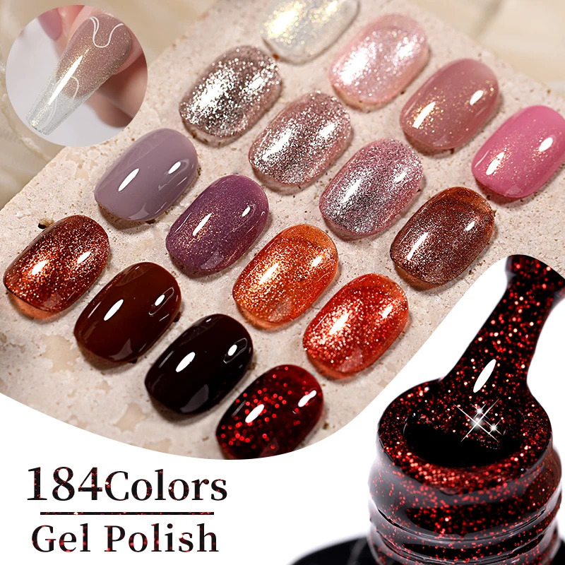 LILYCUTE Nude Glitter Color Glitter gel nail polish spring durable suitable for ergonomics 240625