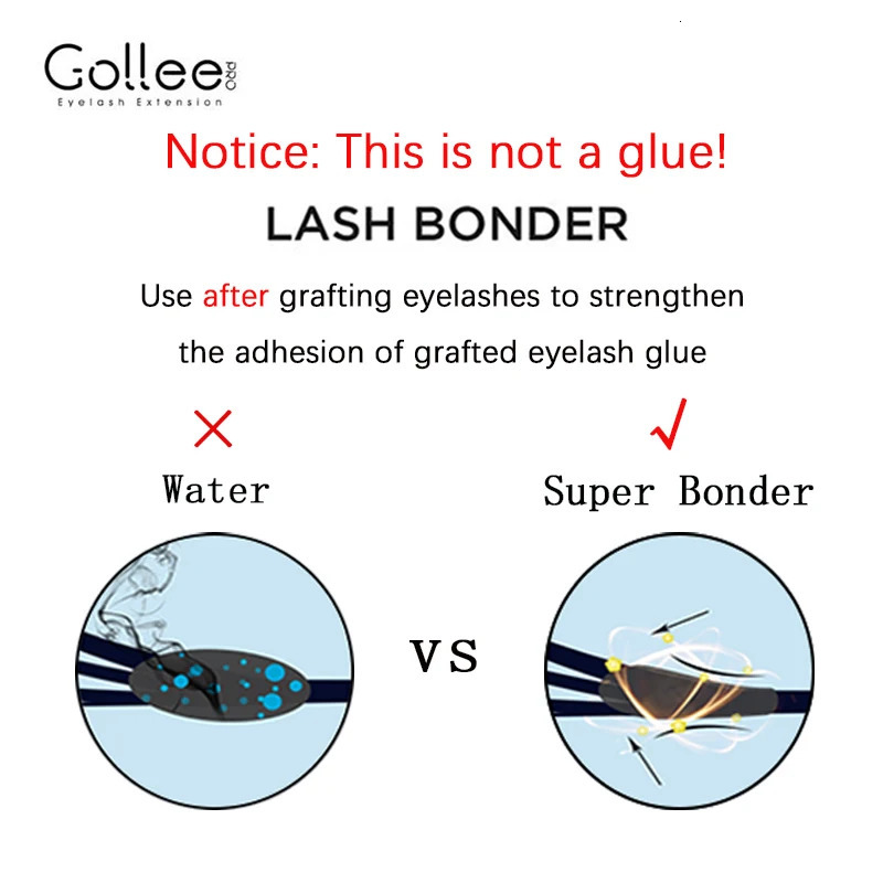Gollee Glue Eyelashes 0.5s eyelash extensions professional eyelash adhesive Waterproof lashes supplies for Salon Eyelash glue 240626