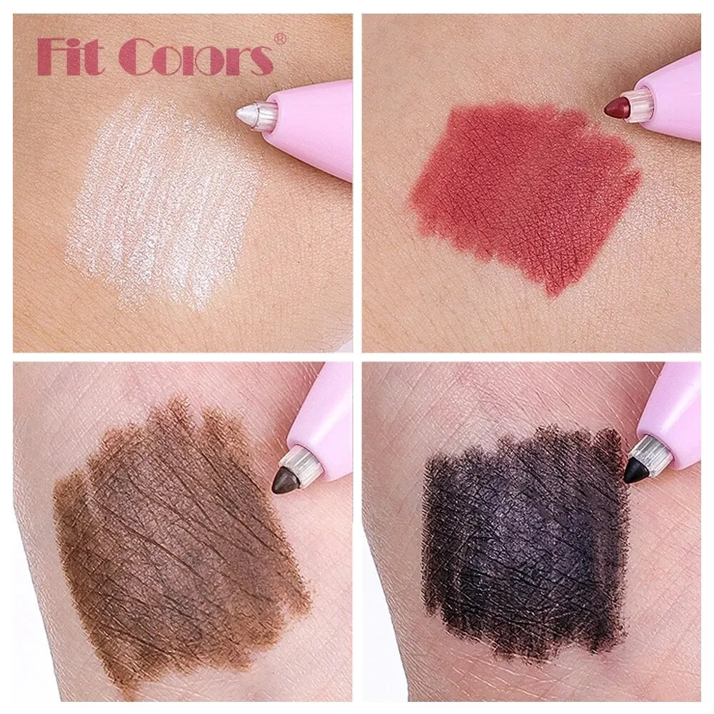 Multifunctional Makeup Pen Eyeliner Lip Liner Eyebrow Pencil Highlighter Eyeshadow Pen 4in1 240625