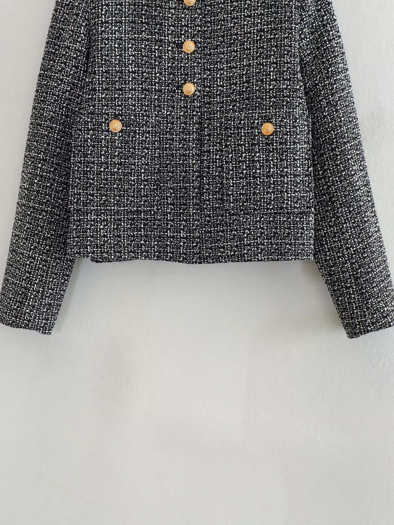 Fashion Jackets Women 2024 Spring O-Neck Coat Female Chic Single-breasted with Pockets Jacket Ladies New In OuterwearF6.26#62