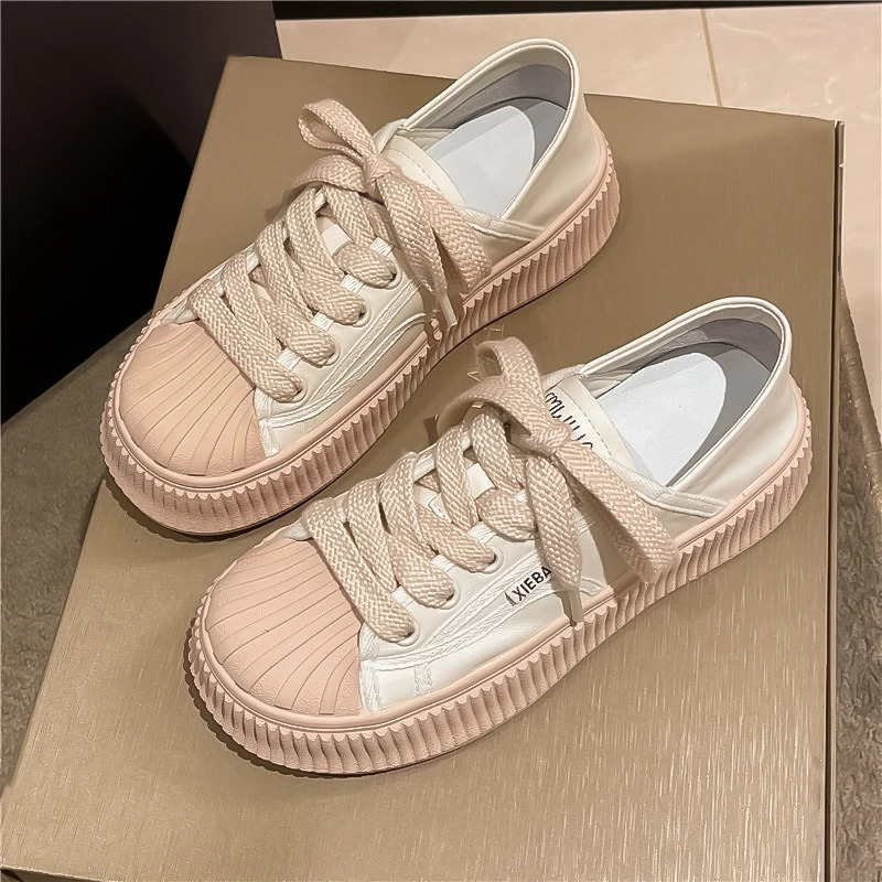 Sports Shoes Lady Round Toe Casual Female Sneakers All-Match Shallow Mouth Slip-on Fashion Womens Basket Slip On Summe 240626