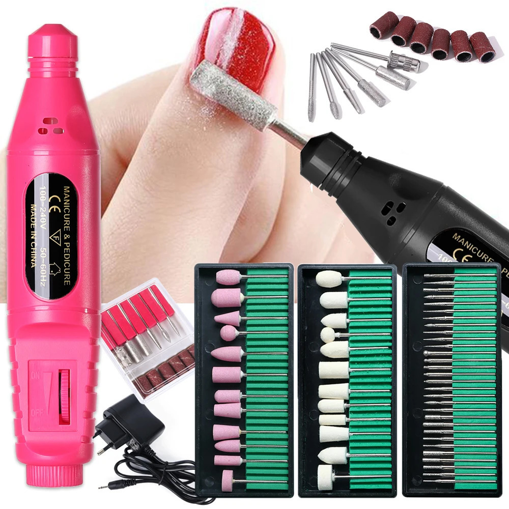 Professional Electric Nail Drill Machine Manicure Tools Pedicure Drill Set Portable Nail File Nail Drill Equipment 240625