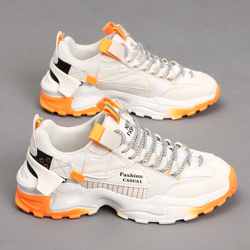 Daddy Shoes Men 2024 New Mesh Cloth Breathable Low-Top Sports Shoes Fashion Trend Outdoor Running Shoes Spot Wholesale