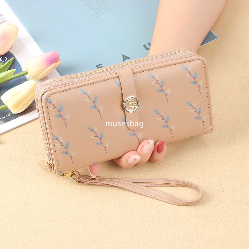 Fashionable women's high-end feeling wallet long new Korean style trendy and cute simple and fresh student 30% discount practical multi-functiona