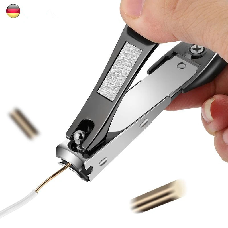 Nail Clippers Stainless Steel Sharpest Nail Cutter Duty Curved Edge for Adult Men Women Swing Out Nail CleanerFile 240625