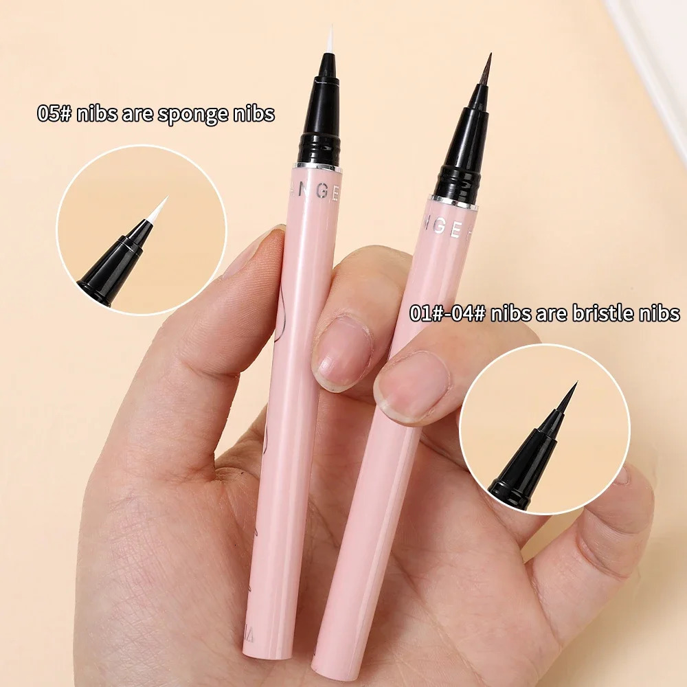 Ultra-thin Waterproof Liquid Eyeliner Korean Makeup for Women Quick Dry Smooth Eye Liner Long Last Lower Eyelash Pen Cosmetics 240625