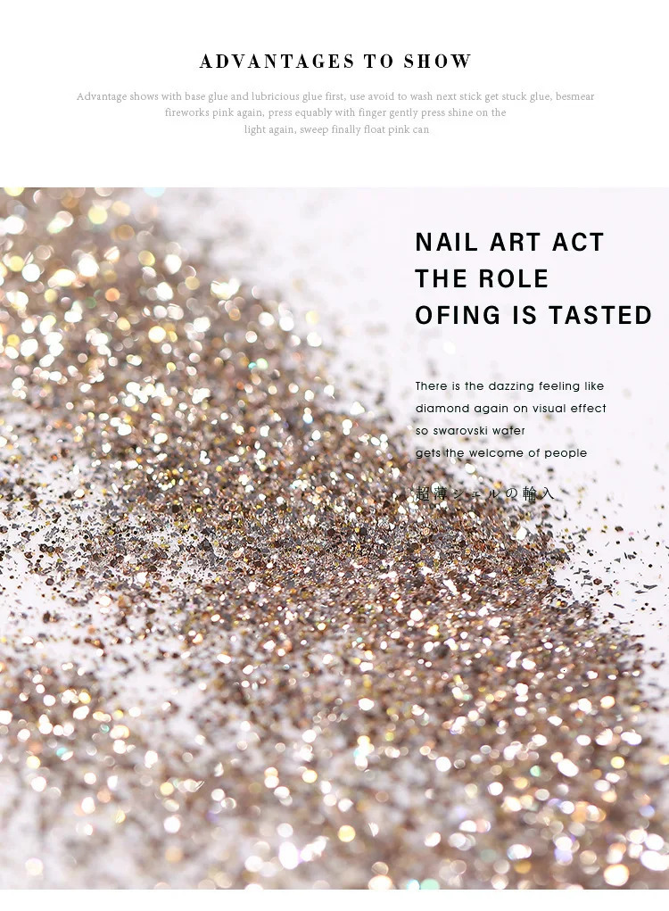 1Jar Silver/gold Holographic Nail Glitter Powder DIY Shiny Nail Glitter Dust Decoration UV Gel Nail Pigment Sequin Accessories 9 240625