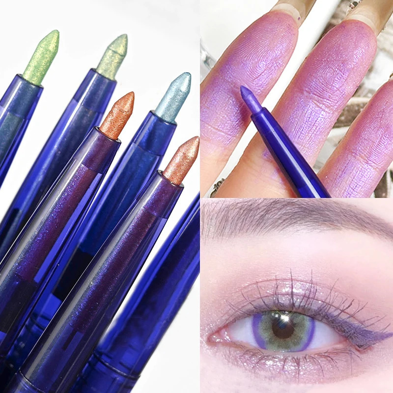 6 Color Waterproof Smudge Proof Eyeliner Gel Pen - Long-lasting Glitter Eye Makeup for Eyelids and Under Crease 240625