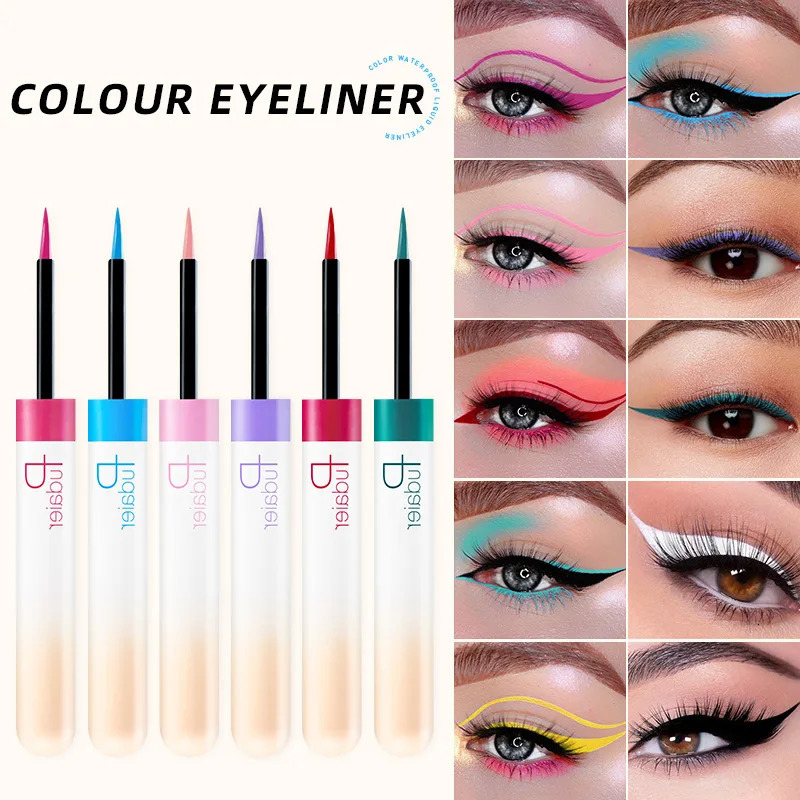 Pudaier 12 Color Liquid Eyeliner Shimmer Glitter Sexy EyeShadow Portable Waterproof Durable Eyeliner Women s Make Up 240626