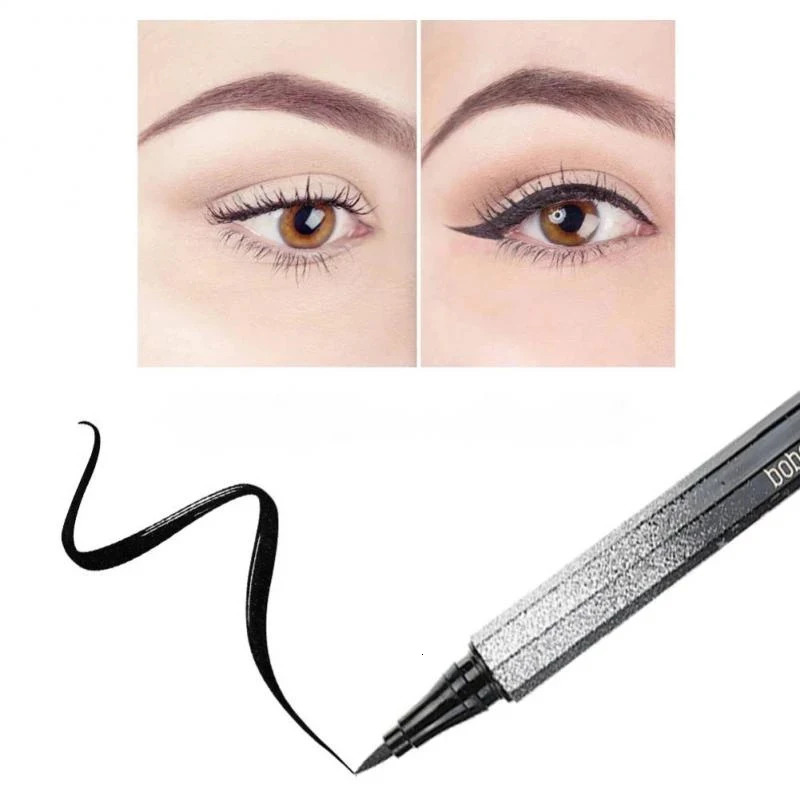 Waterproof Liquid Eyeliner Women Long-lasting Quick Drying Eyeliner Pencil Black Brown Non-smudging Makeup Tool Korea Cosmetics 240626