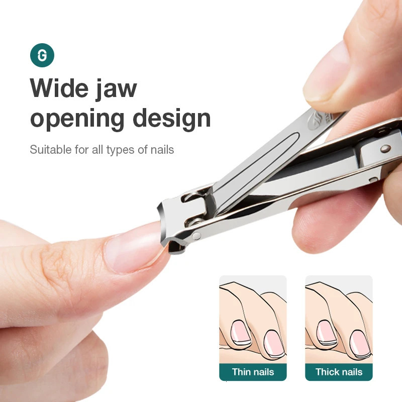 MR.GREEN Ultra-Thin Nail Clippers Collapsible Portable Travel Fingernail Nail Scissors Cutter Stainless Steel Manicure Tools 240625