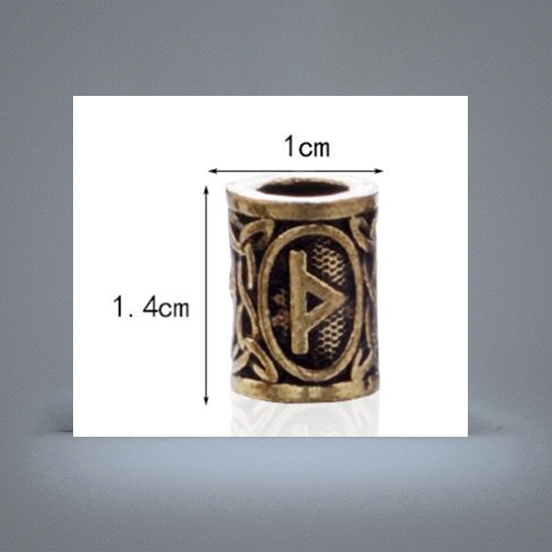 24pcs Top Silver Norse Viking Runes Charms Beads Findings For Bracelets For Pendant Necklace For Beard Or Hair Vikings Rune Kits