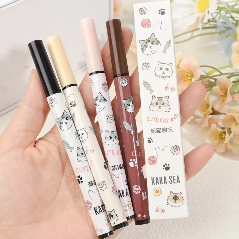 Ultra-thin Matte Quickily Drying Eyeliner Pencil Waterproof Lasting Smooth Lower Eyelash Liquid Eyeliner Eyes Makeup Cosmetics 240625