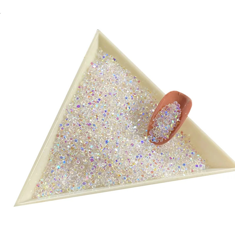 1440PCS Pixie Crystal AB Nail Art Rhinestone Flash DIY Craft Glass Stripe Jewelry Making Stone Beads 240625