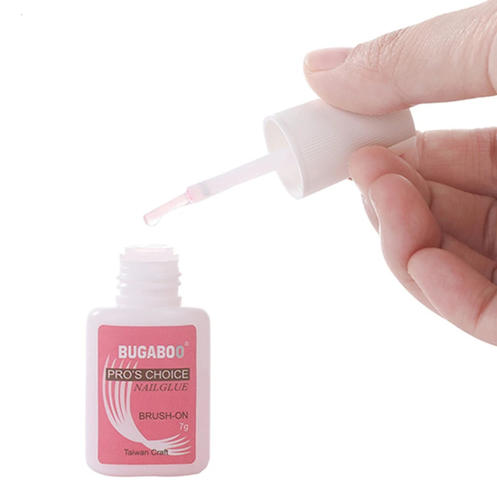 5PCS Quick Drying Nail Glue Super Strong Nail Rhinestones Glue for Acrylic Fake Tips Nail Gel Glue Manicure Tools 7gbottle 240625