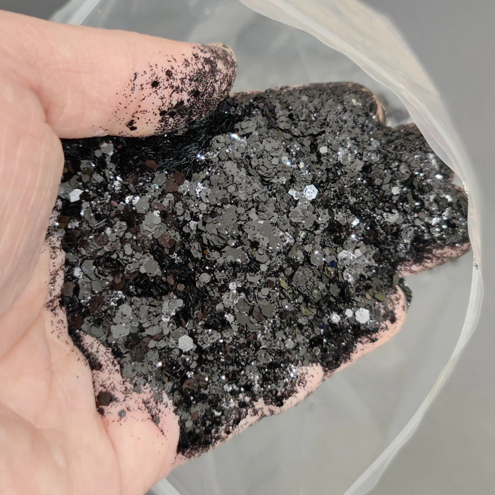 Wholesale 1KG Laser Hexagon Holographic Chunky Glitter Nail Tips Glitter Powder Mermaid Flakes Sparkly Glitter Resin Crystal 240625