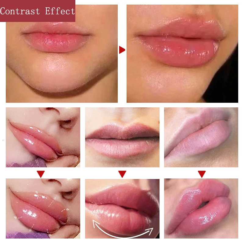 Instant Lip Plumping Gloss Reduce Fine Lines Plumper Serum Exfoliating Lasting Moisturizing Liquid Nourish Sexy Beauty Cosmetics 240626