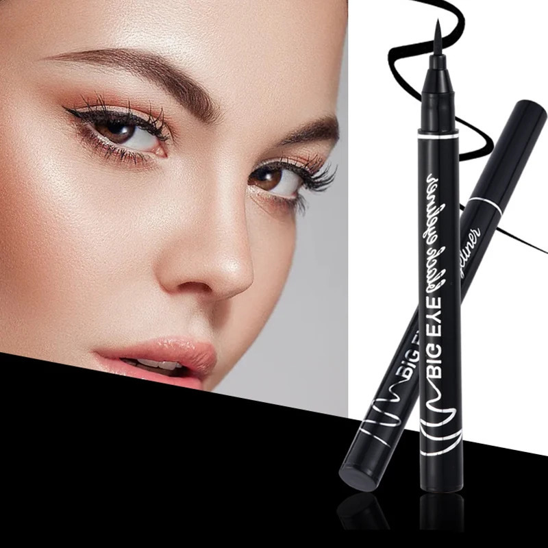 1/2/3pcs Eyeliner Black Liquid Eyeliner Pen Waterproof Fast Dry Sponge Head Eye Liner Pencil Makeup for Women Cosmetics 240625