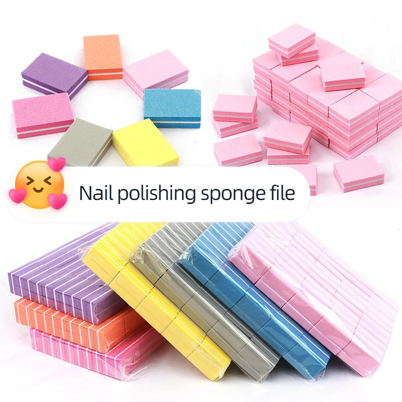 Professional Mini Nail Art buffer Sandpaper Manicure Care File Sanding Polishing Nails File Grinding Equipment Tool 240625