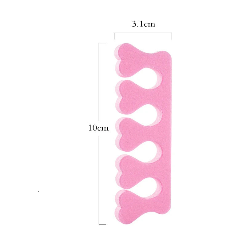 100200400pcs Nail Art Toes Separators Soft Sponge Fingers Foot Gel UV Polish Coating Painting Manicure Pedicure Tools Foam 240625