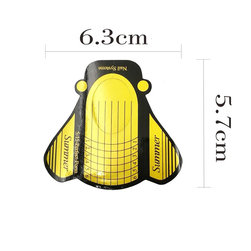 50100500pcs Nail Forms Gel Extension Sticker French Acrylic Curve False Nails Art DIY Guide Form Manicure Art Tools 240625