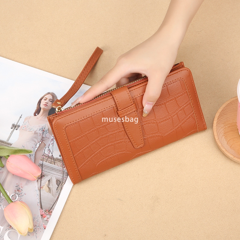 European and American women's high-end and cute PU Korean style long practical and versatile wallet mini ins student 20% discount wallet