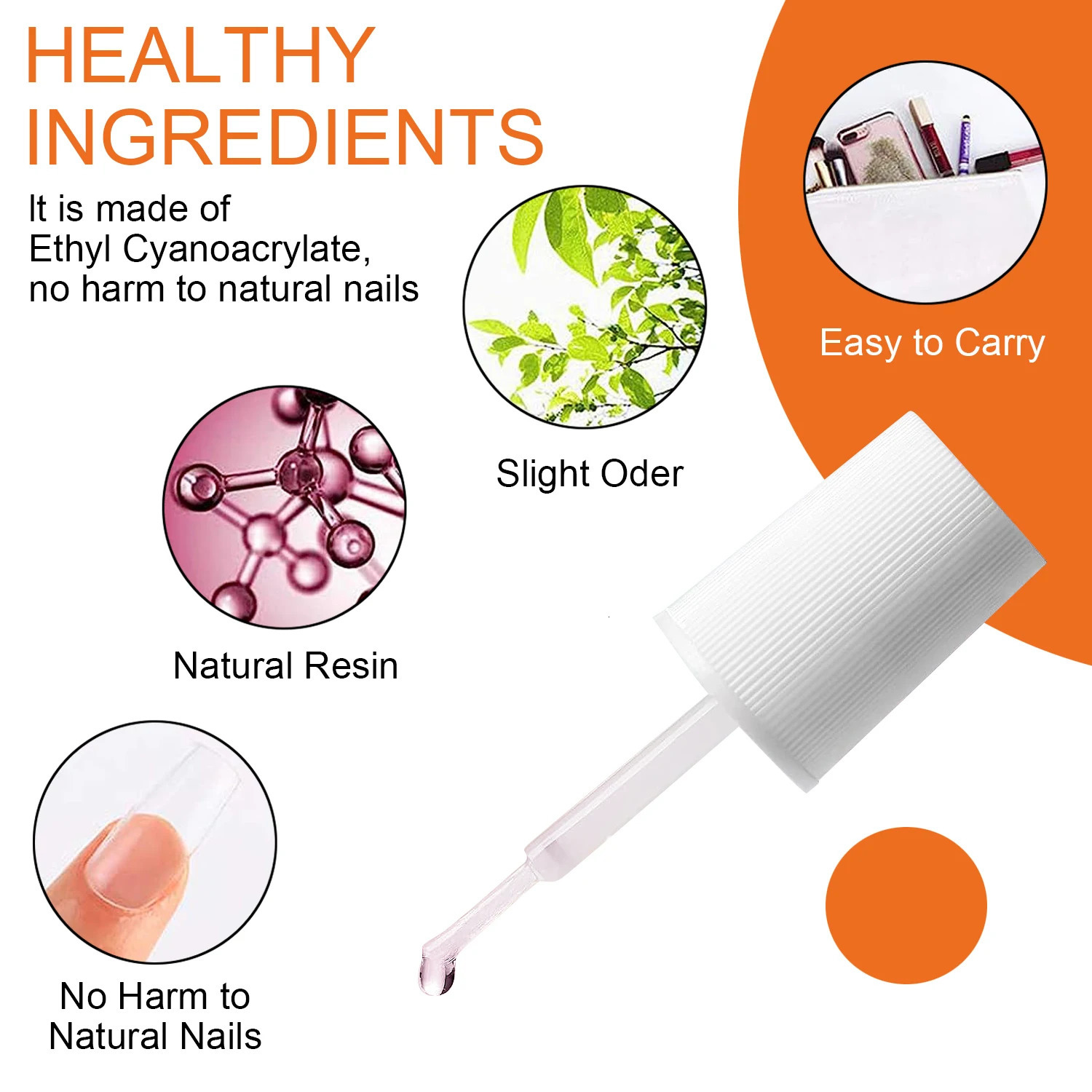 7g Super Strong Nail Glue For False Nail Tips Acrylic NailsPress On NailsFake Nails Art Decoration Lasting Adhesion 240625