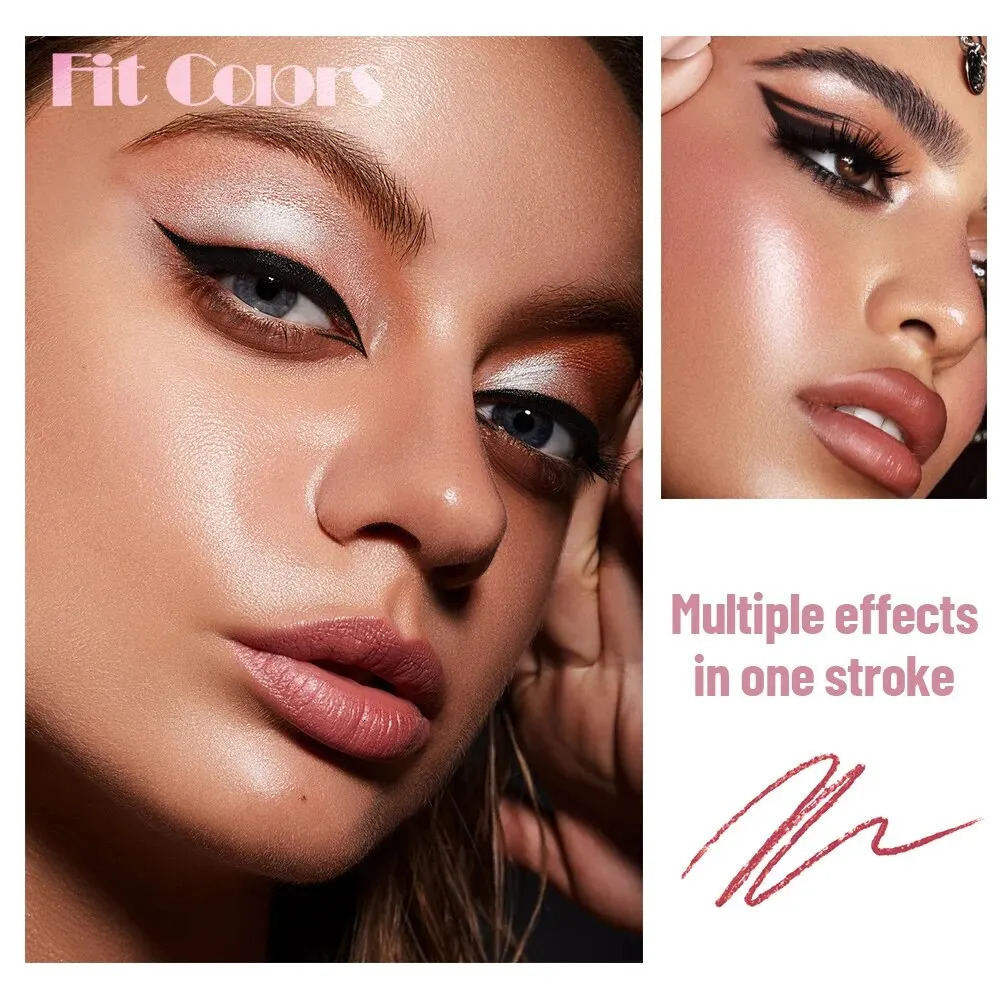 Four-in-One Multifunctional Makeup Pen Eyeliner Lip Liner Eyebrow Pencil Highlighter Eyeshadow Pen 4in1 240625