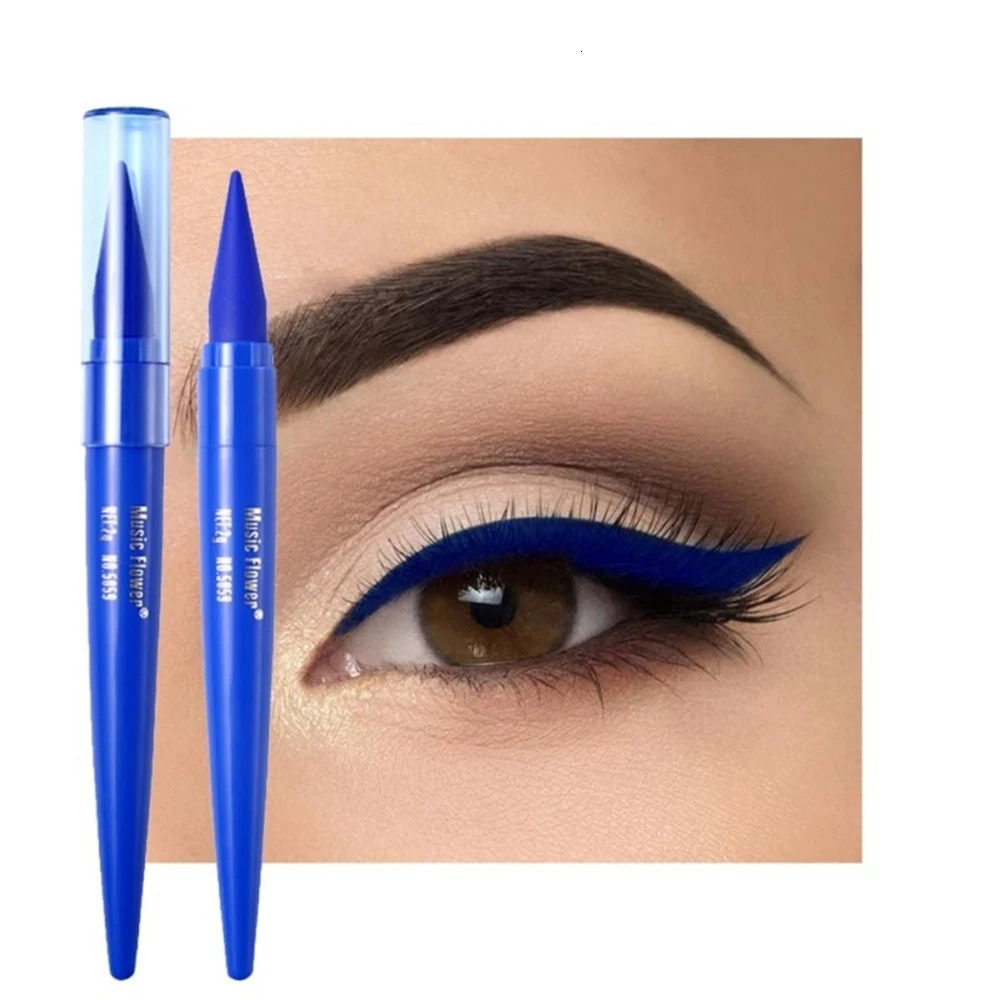 1pc Waterproof Eyeliner Black/Blue/Brown Matte Longlasting Eye Makeup Beauty Tools Quick Drying Smudge-proof Eyeliner Pencil 240625