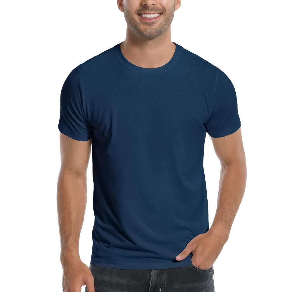 Designer Mens T shirts tshirt Bamboo Viscose Ultra Soft Plain Tshirts for Men Cooling Crew Neck Casual Basic Tee Undershirt clothes