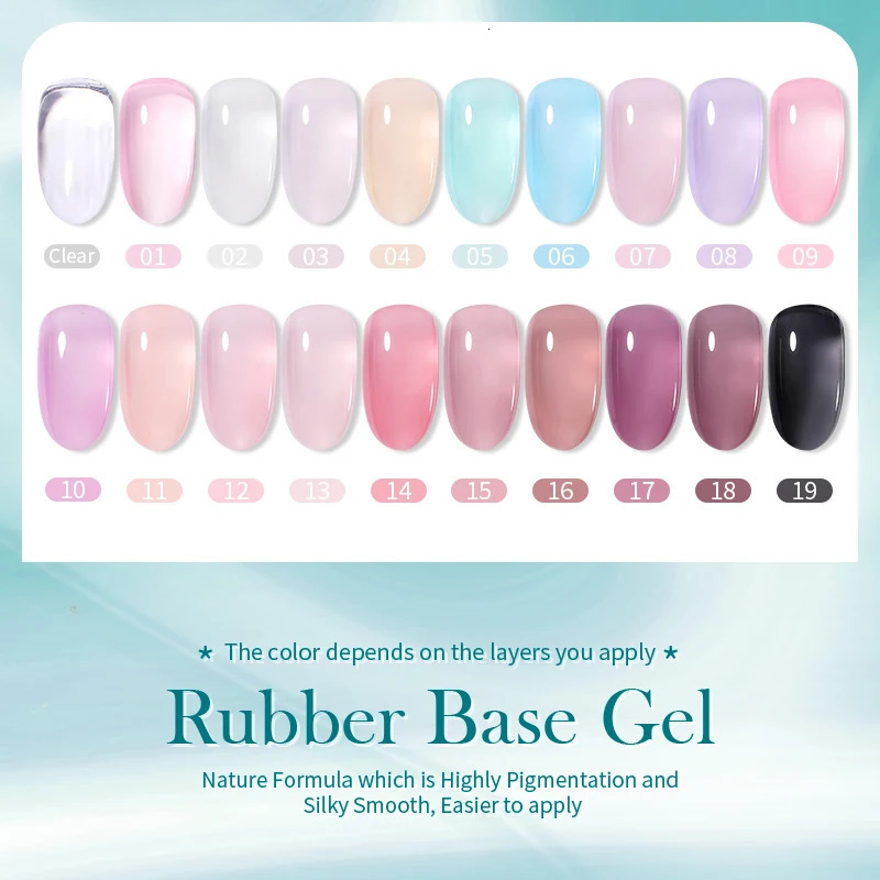 Emulsion gel Rubber based gel nail polish 15ml Russian self dimming nude soap semi anent UV gel 240625