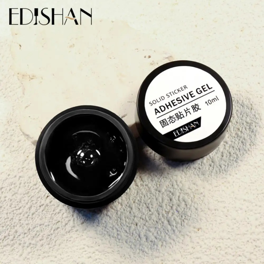 Easy Stick Solid Nail Patch Gel Gummy Adhesive Bond 8ml UV Glue No-Flowing Modelling Stick Tips Clear Solid Nail Art UV Gel 240625