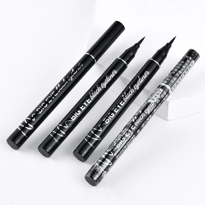 123pcs Eyeliner Black Liquid Eyeliner Pen Waterproof Fast Dry Sponge Head Eye Liner Pencil Makeup for Women Cosmetics 240626