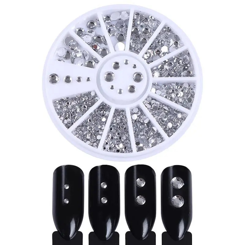 Nail parts nail art sparkling rhinestones crystal gemstone beads decorative accessories professional nail products 240625