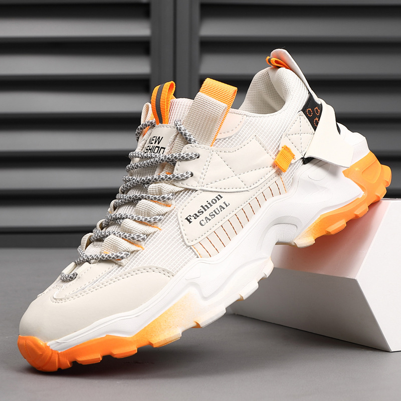 Daddy Shoes Men 2024 New Mesh Cloth Breathable Low-Top Sports Shoes Fashion Trend Outdoor Running Shoes Spot Wholesale