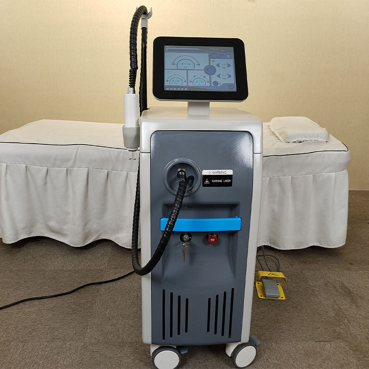 Long Pulse Dual Wavelength Laser 755 1064 Hair Removal Tattoo Removal Machine Vascular Lesions Treatment Acne Freckle Remove Nd Yag Laser Device