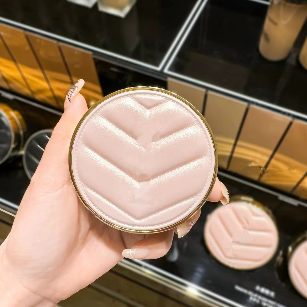 B10 B20 Color Pressed powder 12g black pink Cushion Healthy Glow Foundation Face Powder Cosmetics