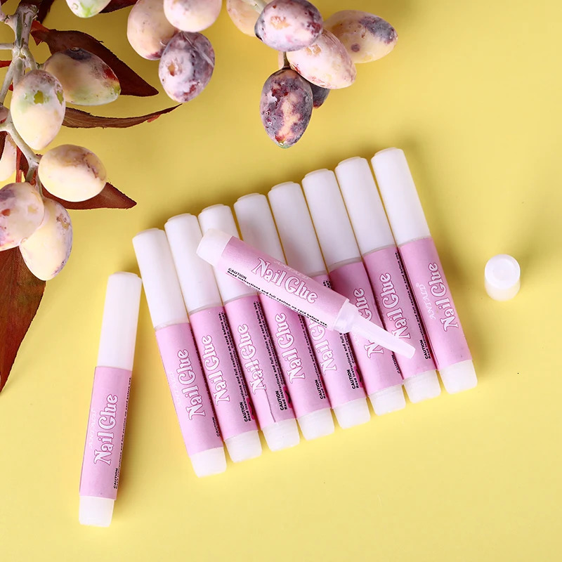 13510 Set False Nail Glue Nail Adhesive Glue For Nail Art Rhinestone Fast-dry for UV Gel Acrylic Glue Nail Art Nail Tips Tool 240625