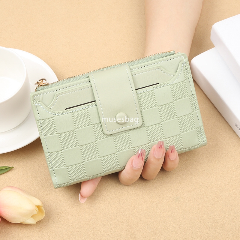 Fashionable women's designer new Korean style wallet simple and practical with multiple card slots short and compact zero wallet versatile trendy