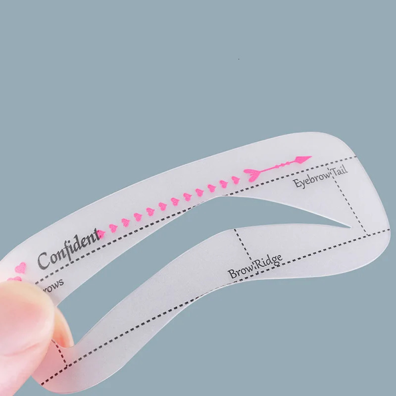 10PcsSet Eyebrow Stamp Stencil Kit Eyebrow Stencils Eyebrow Template Eyebrow Shaper Kit Makeup Tool for Women 240625