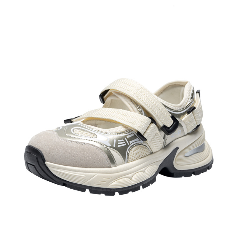 Bottom Hollowed Thick Out Breathable Father Sandals Female Summer New Wear Velcro Sports Ddmysaturn